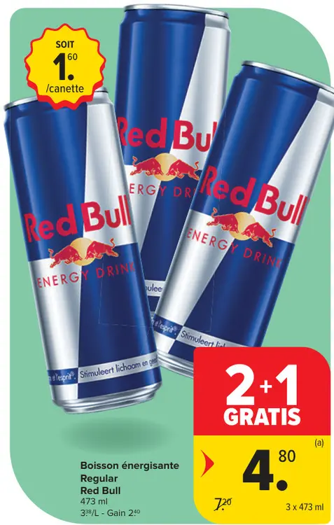 Offre: Boisson énergisante Regular