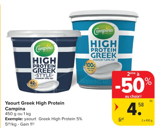 Offre: Yaourt Greek High Protein