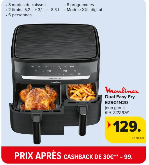 Offre: Dual Easy Fry EZ901N20