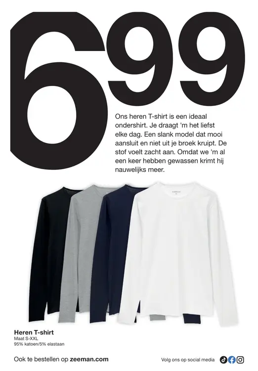 Promotie: Heren T-shirt