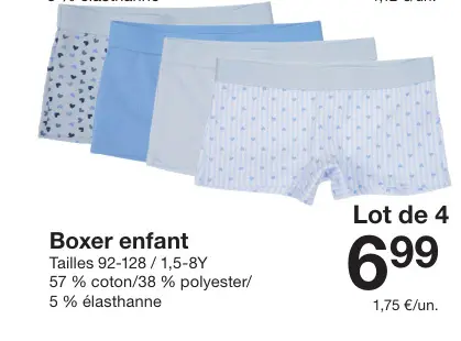 Offre: Boxer enfant