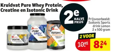 Aanbieding: Kruidvat Pure Whey Protein, Creatine en Isotonic Drink