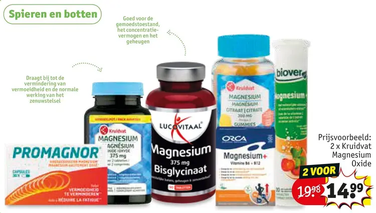 Promotie: Vitamines voor spieren en botten
