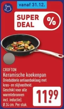 Aanbieding: Keramische koekenpan