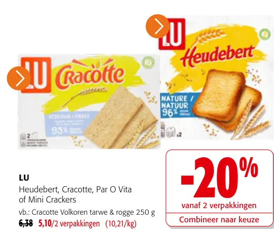 Promotie: Heudebert, Cracotte, Par O Vita of Mini Crackers