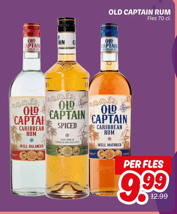 Aanbieding: Old captain rum