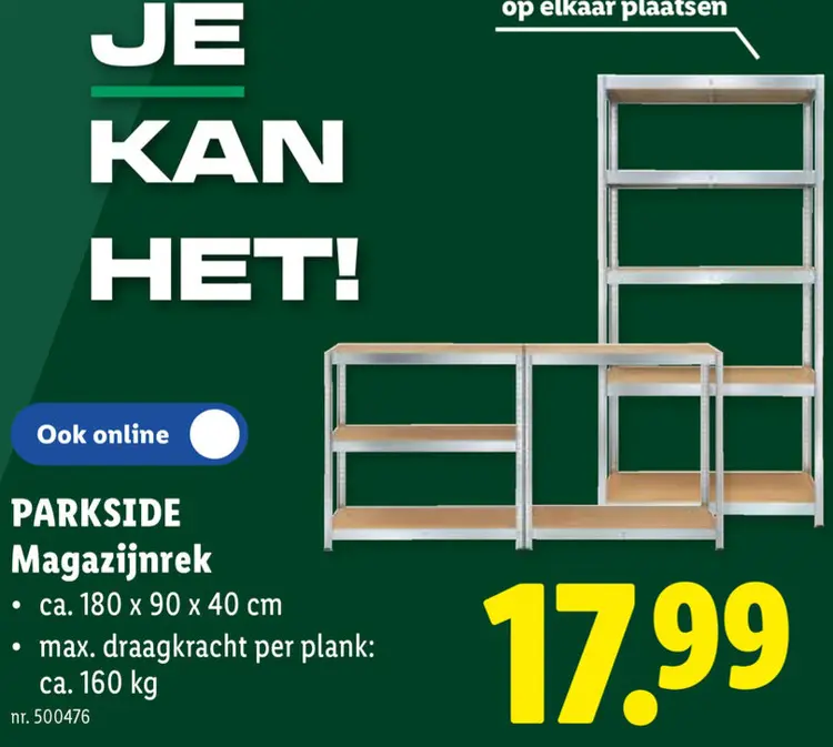 Promotie: Magazijnrek