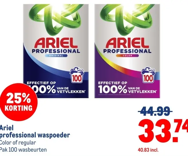 Aanbieding: Ariel professional waspoeder