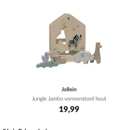 Aanbieding: Jungle Jambo vormenstoof hout