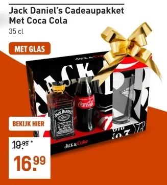 Aanbieding: Jack Daniel's Cadeaupakket Met Coca Cola
