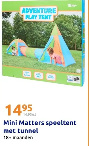 Promotie: speeltent met tunnel