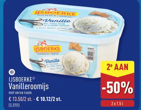 Promotie: Vanilleroomijs