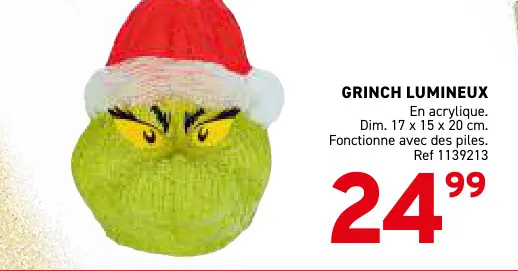 Offre: Grinch lumineux