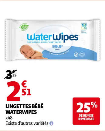 Promotie: Lingettes bébé