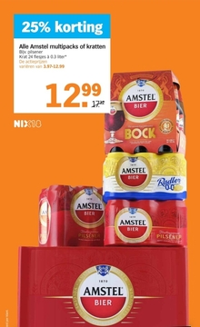 Aanbieding: Amstel multipacks of kratten