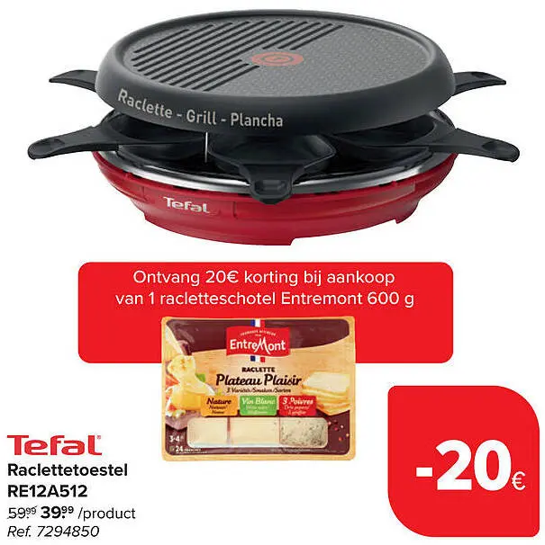 Aanbieding: Raclettetoestel RE12A512