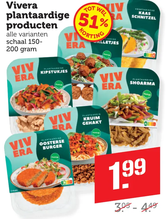 Aanbieding: Vivera plantaardige producten