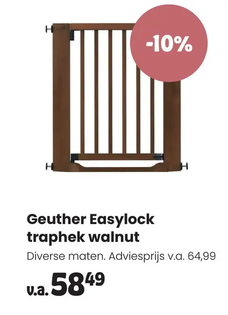 Aanbieding: Easylock traphek walnut