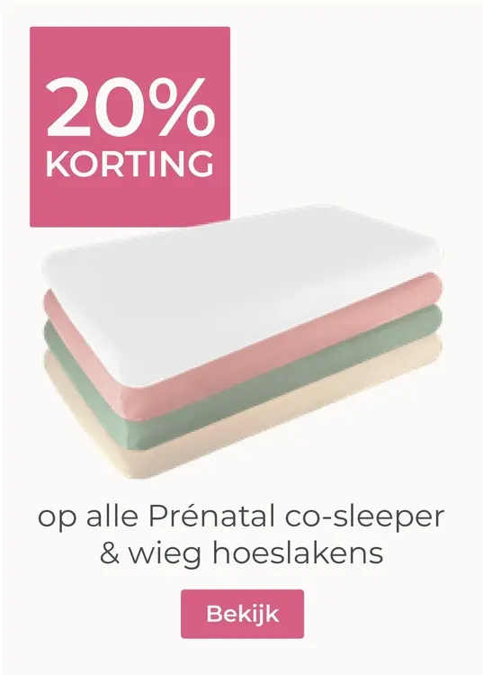 Aanbieding: Co-sleeper & wieg hoeslakens