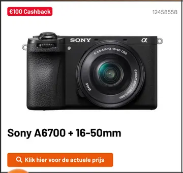 Aanbieding: Sony A6700 + 16-50mm