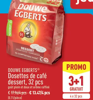 Offre: Dosettes de café dessert