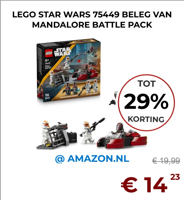 Aanbieding: Lego STAR WARS 75449 beleg van mandalore battle pack