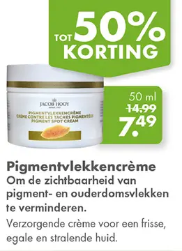 Aanbieding: Pigmentvlekkencrème
