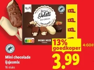 Aanbieding: Mini chocolade ijsjesmix