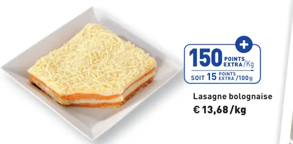 Offre: Lasagne bolognaise