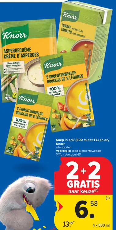 Promotie: Soep in brik en dry