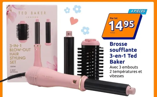 Offre: Brosse soufflante 3-en-1 Ted Baker