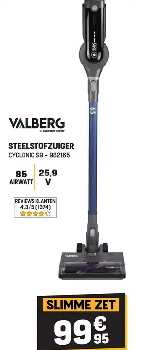 Promotie: Steelstofzuiger cyclonic s9-982165