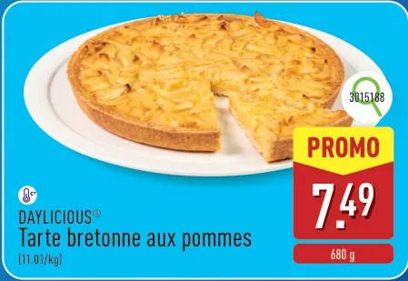 Offre: Tarte bretonne aux pommes
