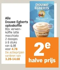 Aanbieding: Douwe Egberts oploskoffie