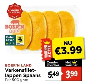 Varkensfiletlappen Spaans