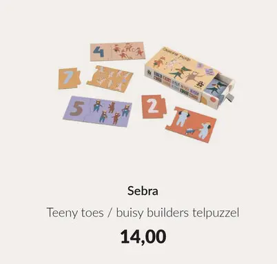 Aanbieding: Teeny toes / buisy builders telpuzzel