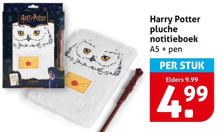 Aanbieding: pluche notitieboek