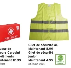 Offre: Gilet de sécurité XL