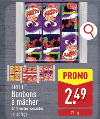 Offre: FRITT® Bonbons à mâcher