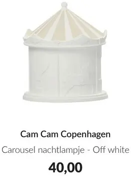 Aanbieding: Carousel nachtlampje - Off white