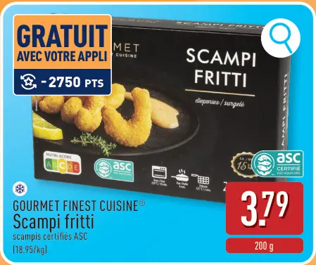 Offre: Scampi fritti