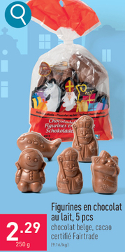 Offre: Figurines en chocolat au lait