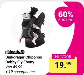 Aanbieding: Buikdrager Chipolino Bobby Fly Ebony