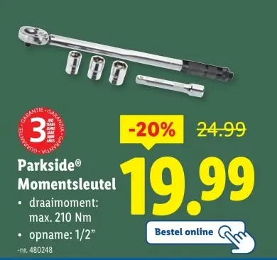 Aanbieding: Momentsleutel