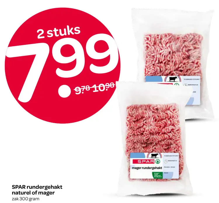 Aanbieding: rundergehakt naturel of mager