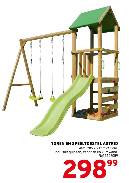Promotie: Toren en speeltoestel astrid