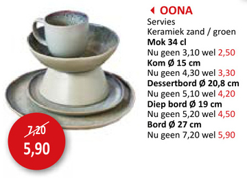 Aanbieding: Mok Oona 34cl