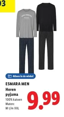 Aanbieding: Heren pyjama