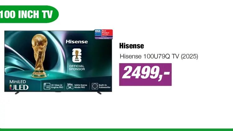Aanbieding: Hisense 100U79Q TV (2025)