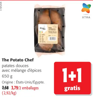 Offre: Patates douces avec mélange d'épices